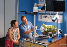 Sensors watch at Sigrow. The sensor manufacturer had brought an update of its stomata camera to the show. The camera shows how plants transpire in high resolution.